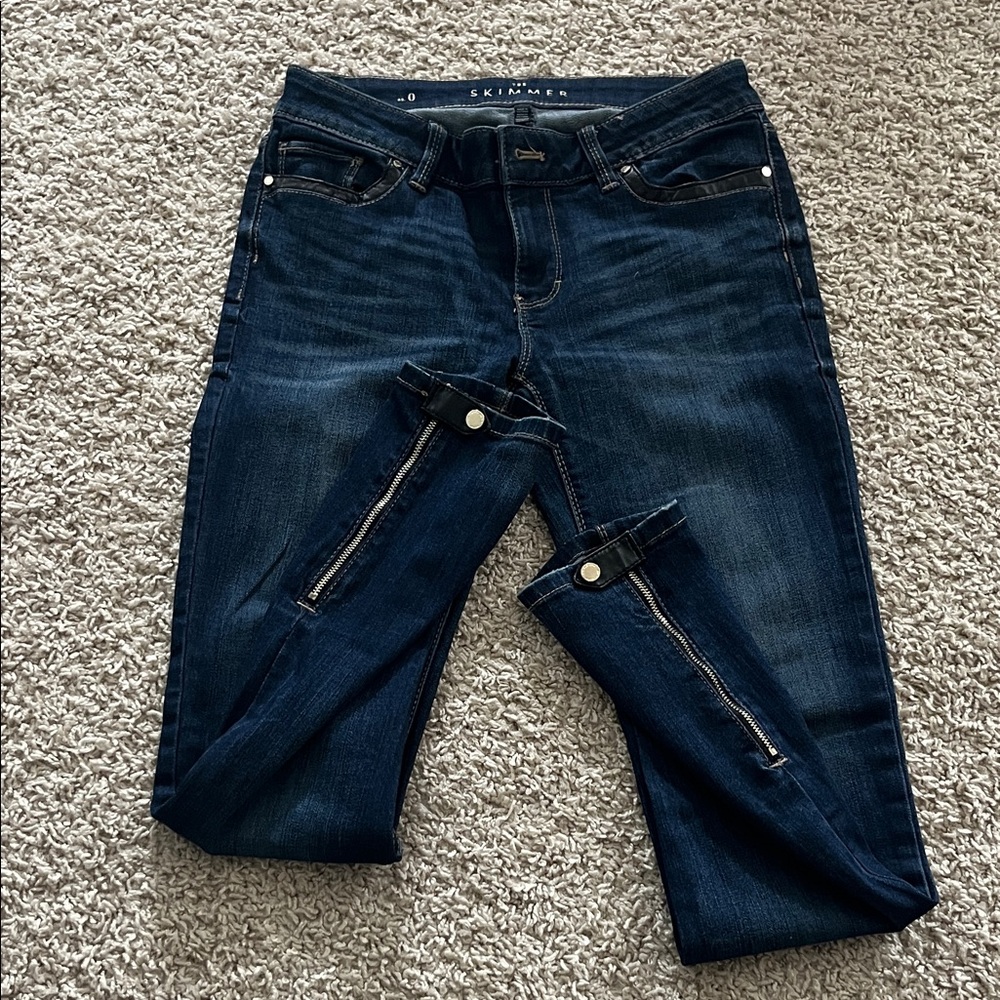 White House Black Market Dark Blue Skinny Jeans